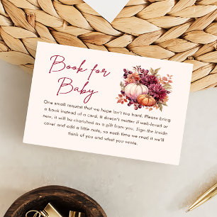 Fall Pumpkin Books for Baby Shooting Begleitkarte