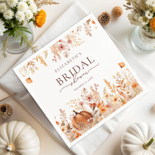Fall Pumpkin-Brautparty Serviette