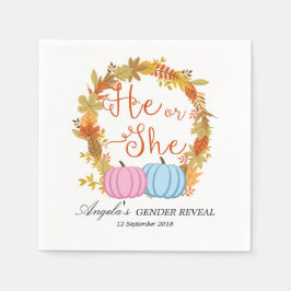 Fall Pumpkin Cocktail Paper Napkins Serviette