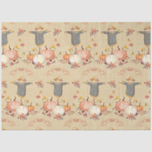 Fall Pumpkin Ernte Autumn Leaf Mustard Decoupage Seidenpapier