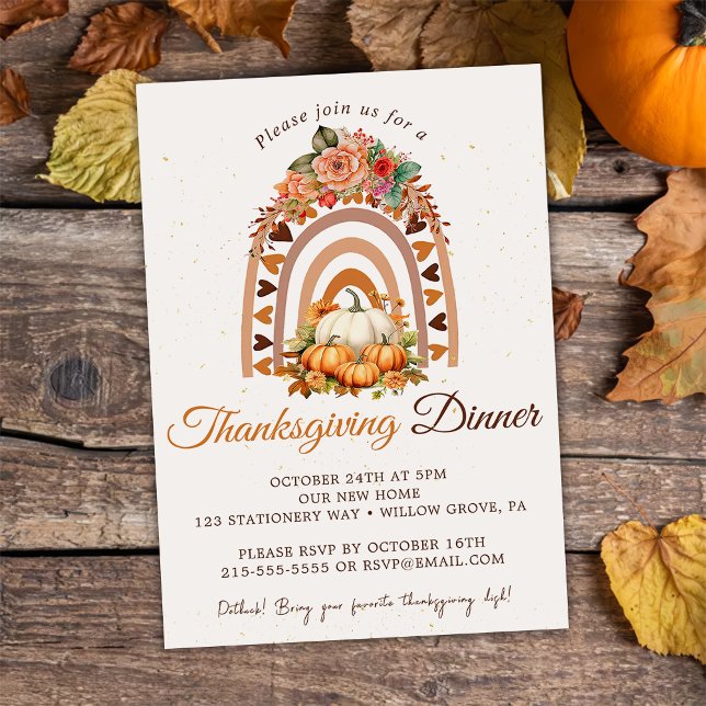 Fall Pumpkin Erntedank Dinner Party Einladung (Von Creator hochgeladen)