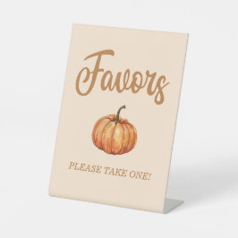 Fall Pumpkin Favor Sockelschild