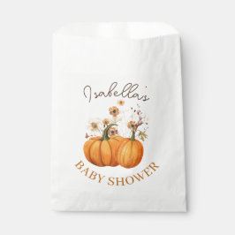 Fall Pumpkin Floral Baby Dusche Danke Geschenktütchen