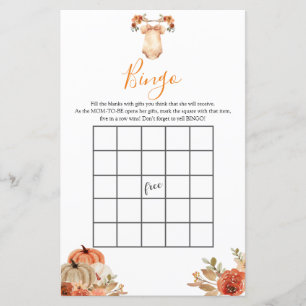 Fall Pumpkin Floral Baby Kleidung Baby Dusche Bing