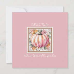 Fall Pumpkin Floral Einladung