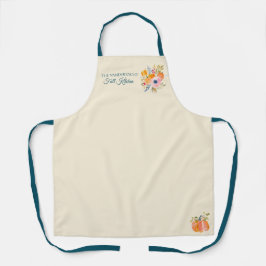Fall Pumpkin Floral  – Personalized Autumn Schürze