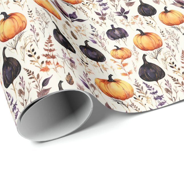 Fall Pumpkin Geschenkpapier (Rolleneckpunkt)