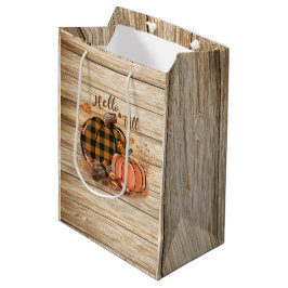 Fall Pumpkin-Geschenktasche Mittlere Geschenktüte