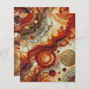 Fall Pumpkin Gewürz Alkohol Tinte Scrapbook Papier