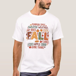 Fall Pumpkin Gewürz Sweater Wetter Gemütliche Flan T-Shirt