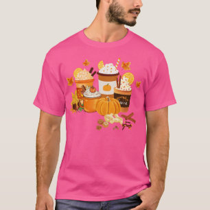 Fall Pumpkin Gewürz und Kaffee Lover T-Shirt