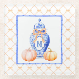 Fall Pumpkin | Ginger Jar Monogram Glasuntersetzer