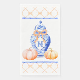 Fall Pumpkin | Ginger Jar Monogram Serviette