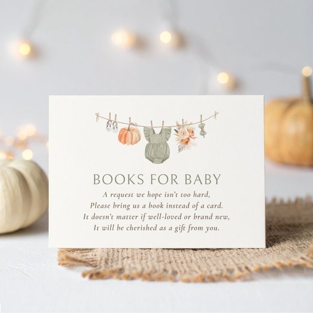 Fall Pumpkin Girl Baby Kleidungsbücher für Baby Begleitkarte (Von Creator hochgeladen)