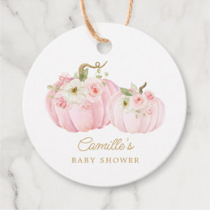 Fall Pumpkin Girl Babydusche Geschenkanhänger