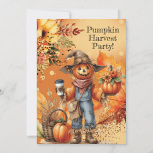 Fall Pumpkin Harvest Party Einladung