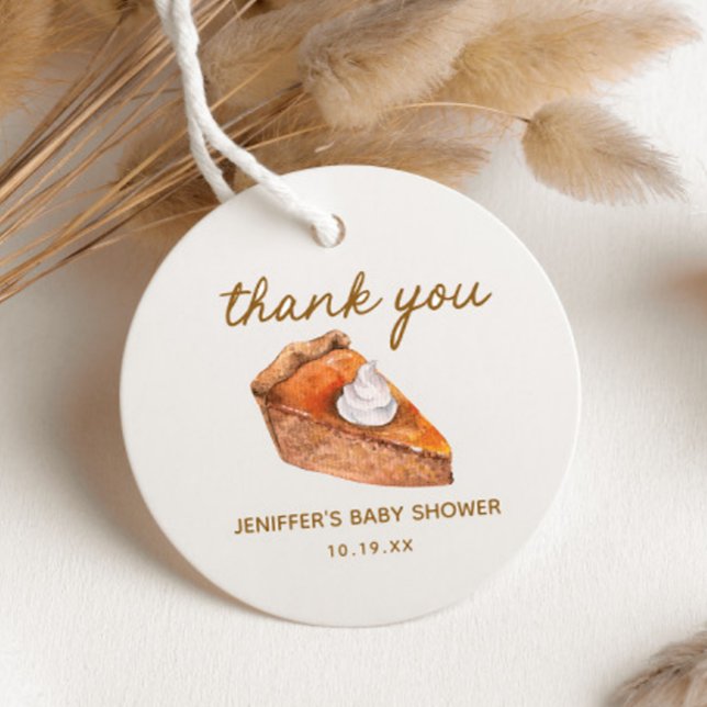 Fall Pumpkin Little Süsse Pie Danke Geschenkanhänger (Von Creator hochgeladen)