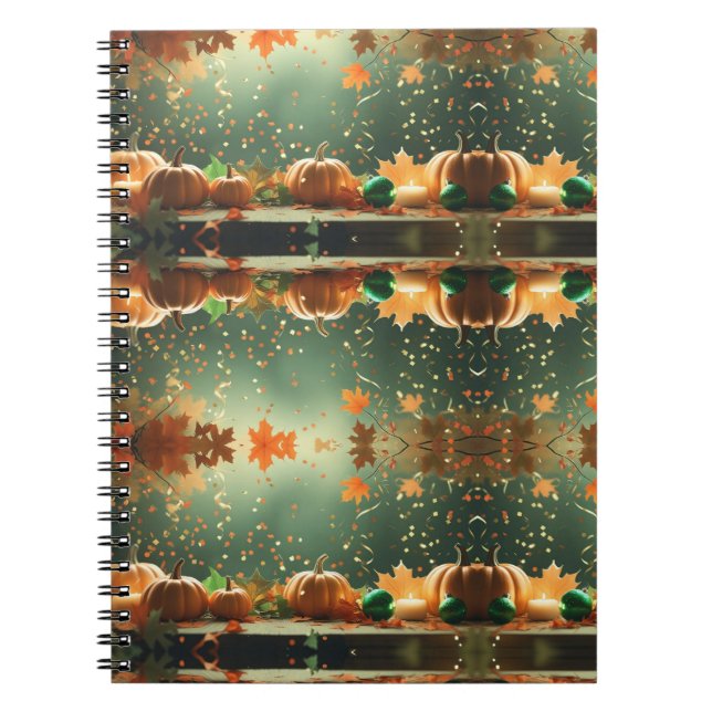 Fall Pumpkin Notebook - Herbst Notizblock (Vorderseite)