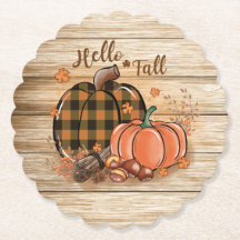 Fall Pumpkin Paper Untersetzer