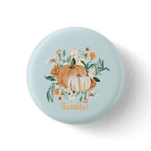 Fall Pumpkin Party Blue Baby Shower,