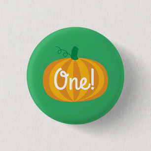Fall Pumpkin Patch 1 Geburtstag Party Thema Button