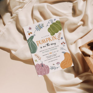 Fall Pumpkin Patch Baby Dusche Einladung