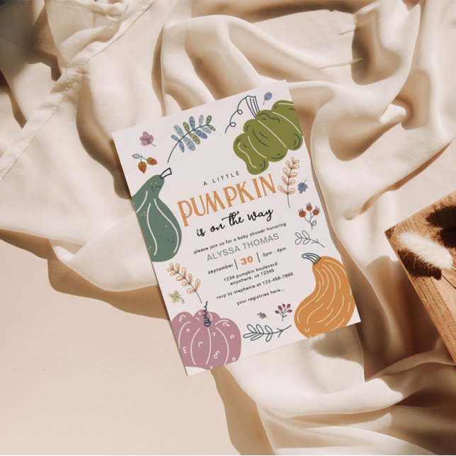 Fall Pumpkin Patch Baby Dusche Einladung (Von Creator hochgeladen)