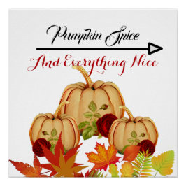 Fall Pumpkin Patch Sign Farmhouse Bio Harvest Poster