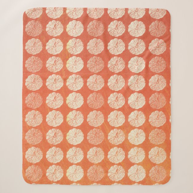 Fall Pumpkin Pattern Sherpadecke (Vorderseite)