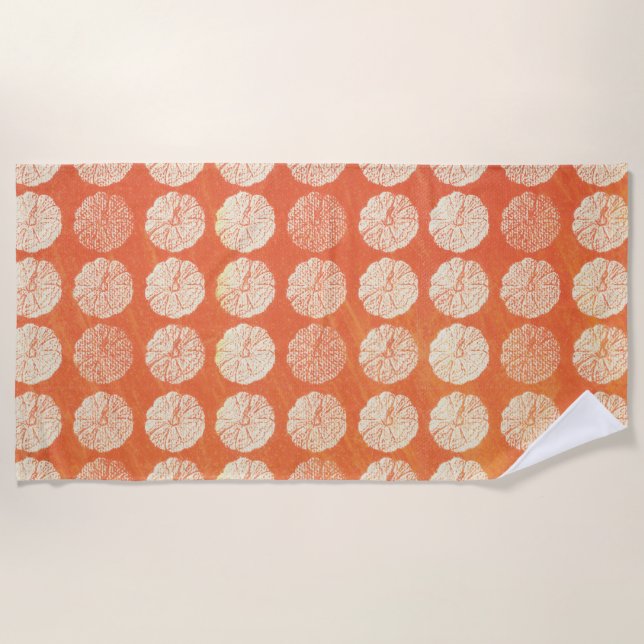 Fall Pumpkin Pattern Strandtuch (Vorderseite)