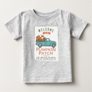 Fall Pumpkin-Pflaster Baby T-shirt