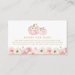 Fall Pumpkin Pink Books for Baby Begleitkarte