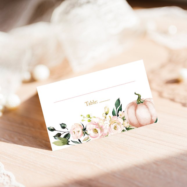 Fall Pumpkin-Platzkarten Esszeitskarten Platzkarte (Von Creator hochgeladen)