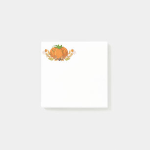 Fall Pumpkin Post Notes Post-it Klebezettel