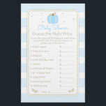 Fall Pumpkin rächen das Price Baby Boy Showspiel Flyer<br><div class="desc">Preppy Boy Kürbis Baby Dusche Design in blau und taupe auf einem gestreiften Hintergrund mit winzigen schweizer Punkte betont. Weitere Farbschemata sowie Koordinaten sind in diesem Design verfügbar. Kontaktieren Sie uns, wenn Sie dieses Design für ein bestimmtes Produkt! Vielen Dank, dass Sie ein DoodleLulu von 2. Juni Bugs Design gesehen...</div>