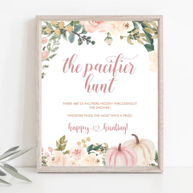 Fall Pumpkin Schnuller Jagd Kinderspielposter Poster (Von Creator hochgeladen)