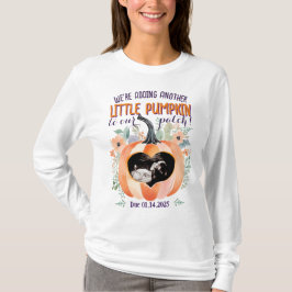 Fall Pumpkin Schwangerschaft Ankündigung Ultrasoun T-Shirt