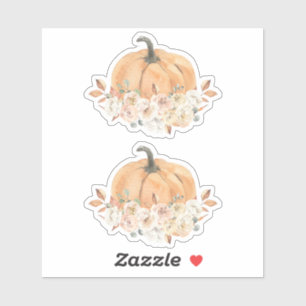Fall Pumpkin Sticker Boho Pumpkin Baby Dusche