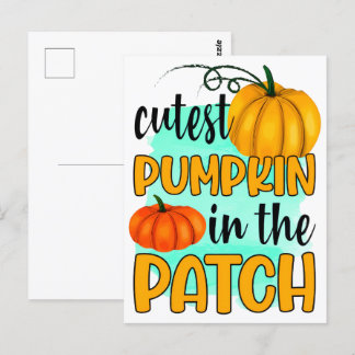 Fall Pumpkin T - Shirt, Herbst Herbst Shirt, 2025 Postkarte