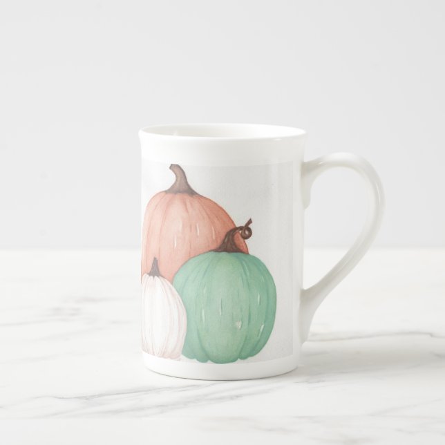 Fall Pumpkin Trio Prozellantasse (Rechts)
