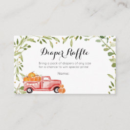 Fall Pumpkin Truck Kinderdusche Windelwulstkarte Begleitkarte