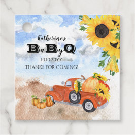 Fall Pumpkin Truck | Sonnenblumen Baby GRILLEN Dus Geschenkanhänger