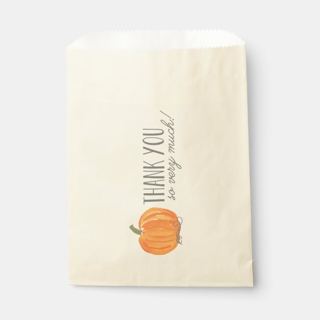 Fall Pumpkin | Vielen Dank für Ihre Unterstützung  Geschenktütchen (Vorderseite)
