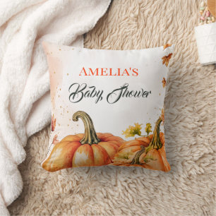 Fall Pumpkin Watercolor Kinderdusche Kissen