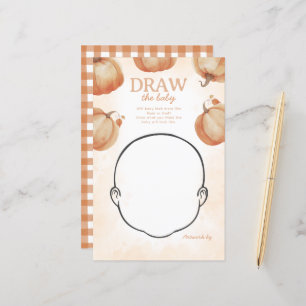 Fall Pumpkin Zeichnete das Baby Shower Game