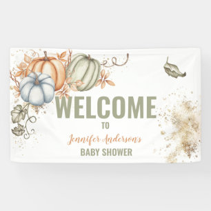 Fall Pumpkins Baby Dusche Banner