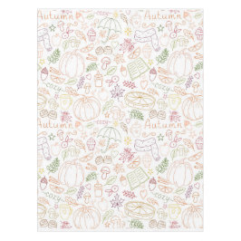 Fall Pumpkins, Blätter & Warm Vibes Tischdecke