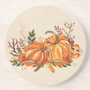 Fall Pumpkins Getränkeuntersetzer