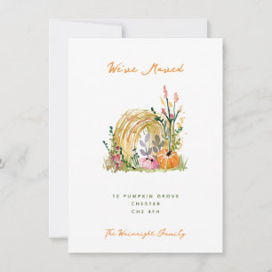 Fall Pumpkins & Hay Bale Wir haben neue Adresse ve Ankündigung