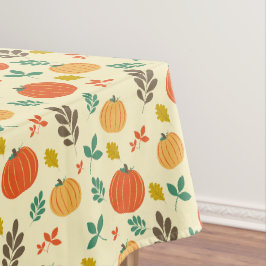 Fall Pumpkins und Blätter Tischdecke